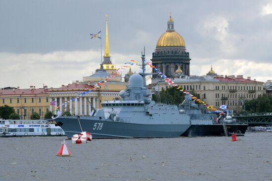 Russia Navy Day Parade Rehearsal