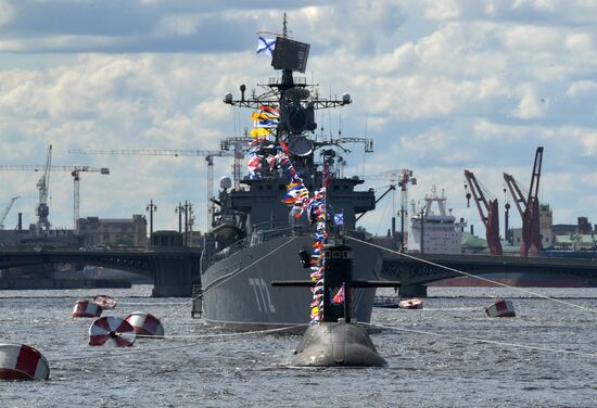 Russia Navy Day Parade Rehearsal