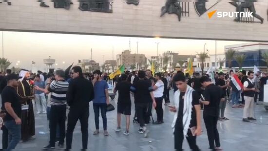Thousands protest the repeated burning of the Quran in central Baghdad