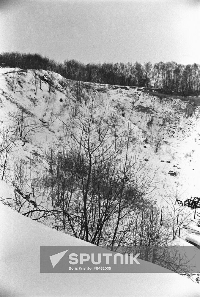 Lisenitsky forest on outskirts of Lvov, Ukrainian SSR