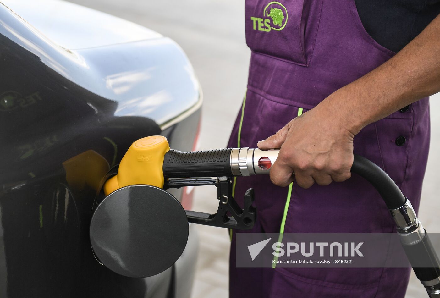 Russia Zaporizhzhia Region Petrol Station