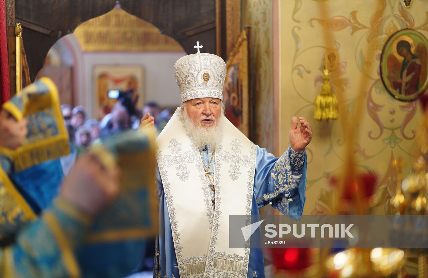 Russia Religion Kazan God Mother Icon Feast Patriarch