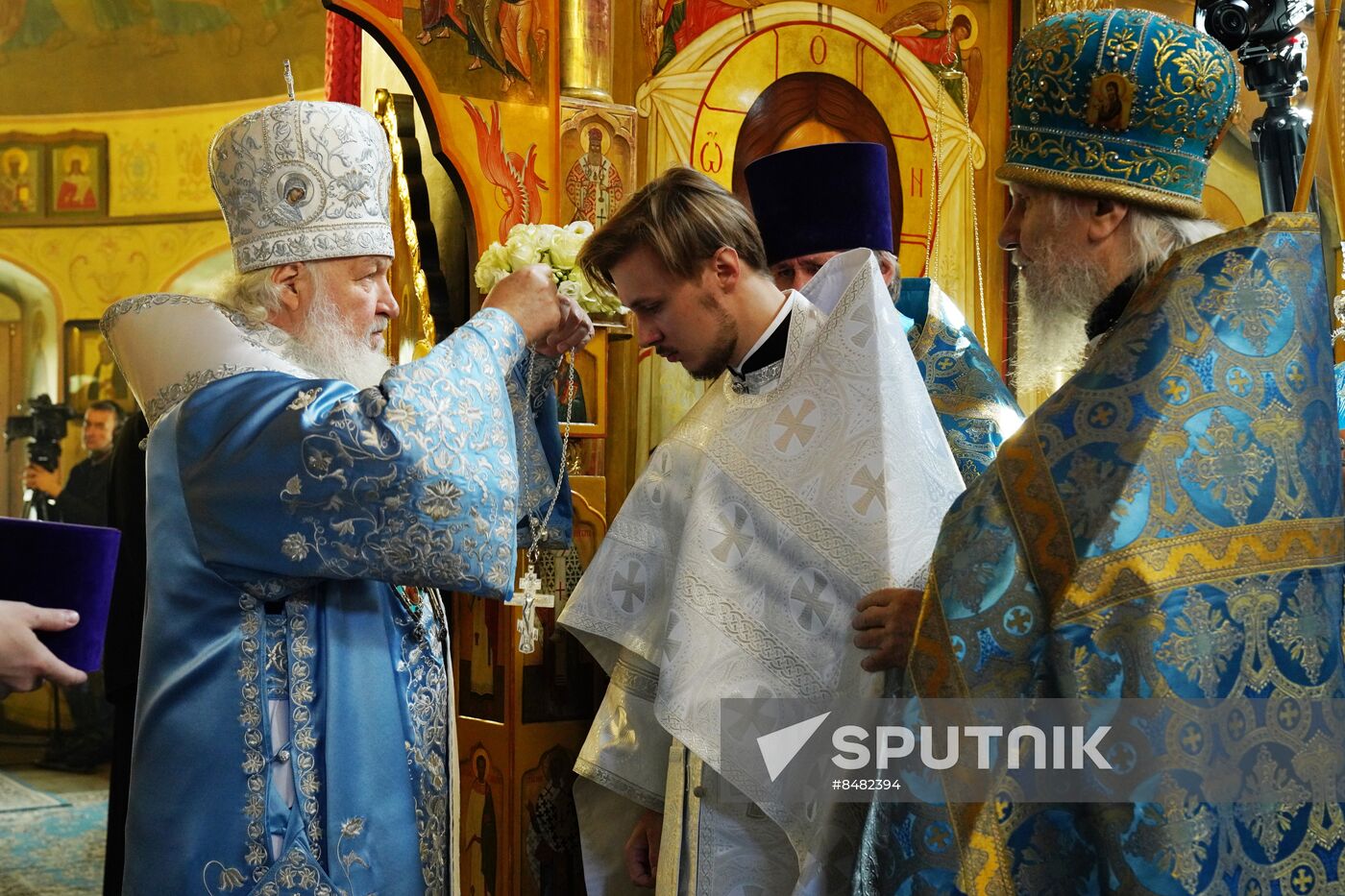 Russia Religion Kazan God Mother Icon Feast Patriarch