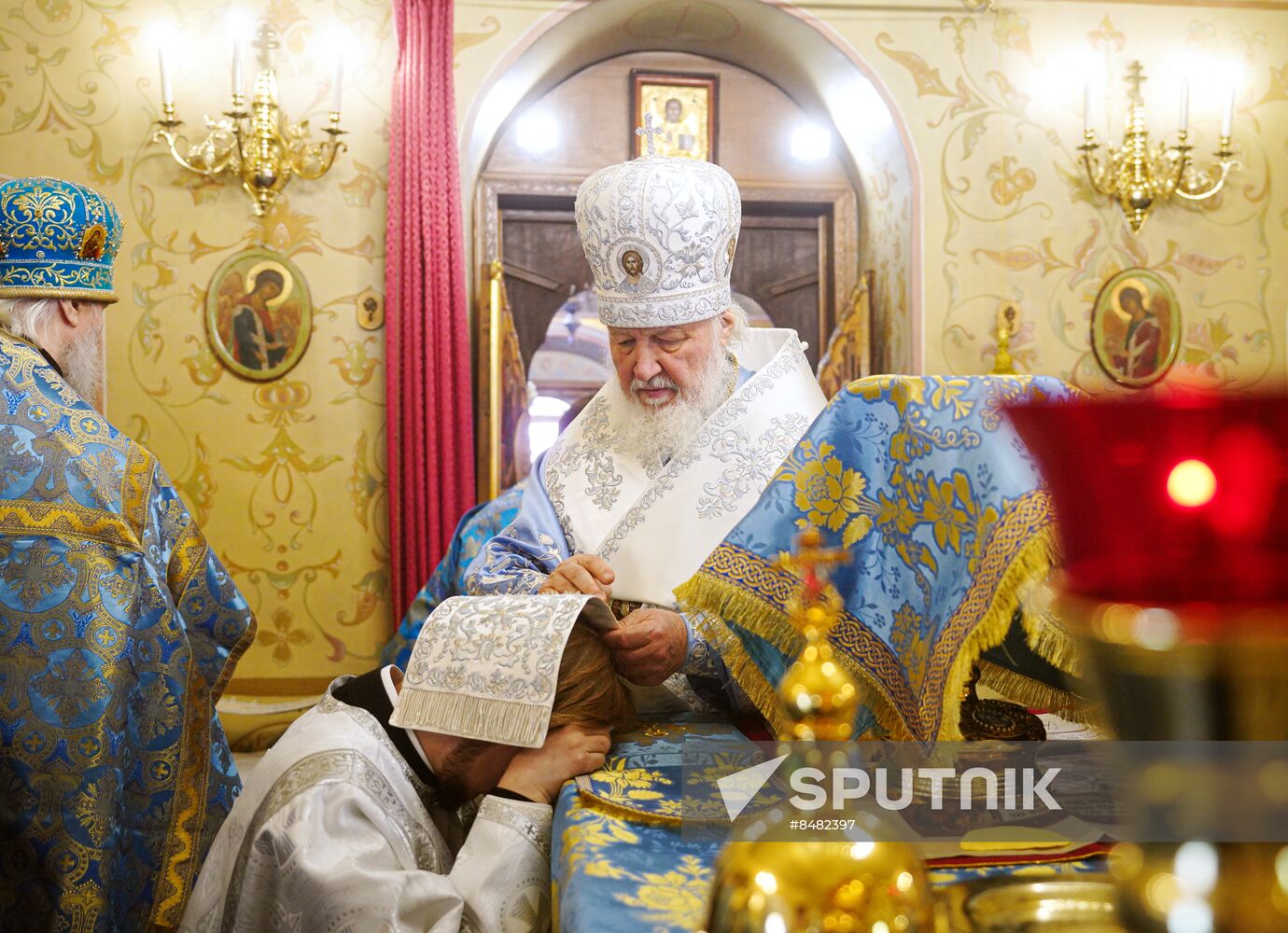 Russia Religion Kazan God Mother Icon Feast Patriarch