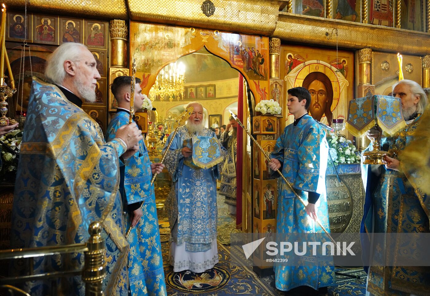 Russia Religion Kazan God Mother Icon Feast Patriarch
