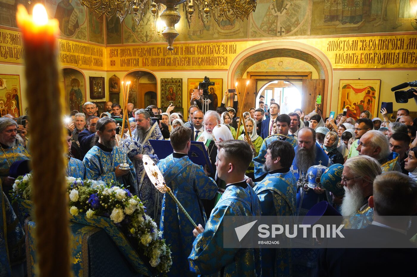 Russia Religion Kazan God Mother Icon Feast Patriarch