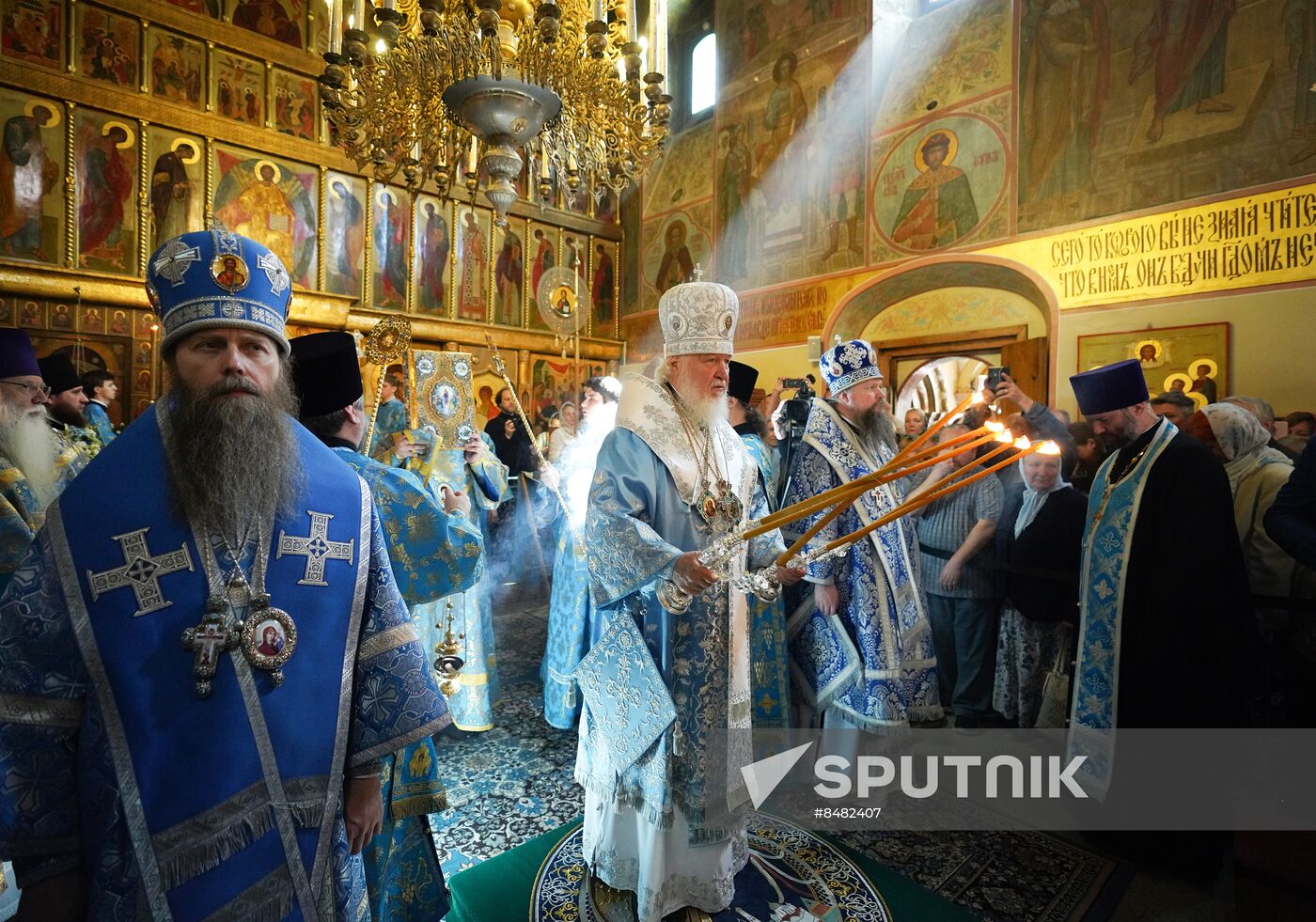 Russia Religion Kazan God Mother Icon Feast Patriarch