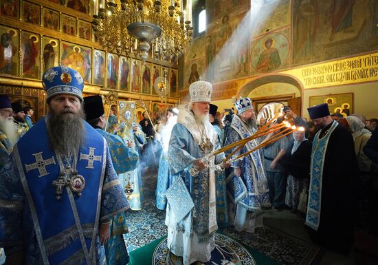 Russia Religion Kazan God Mother Icon Feast Patriarch