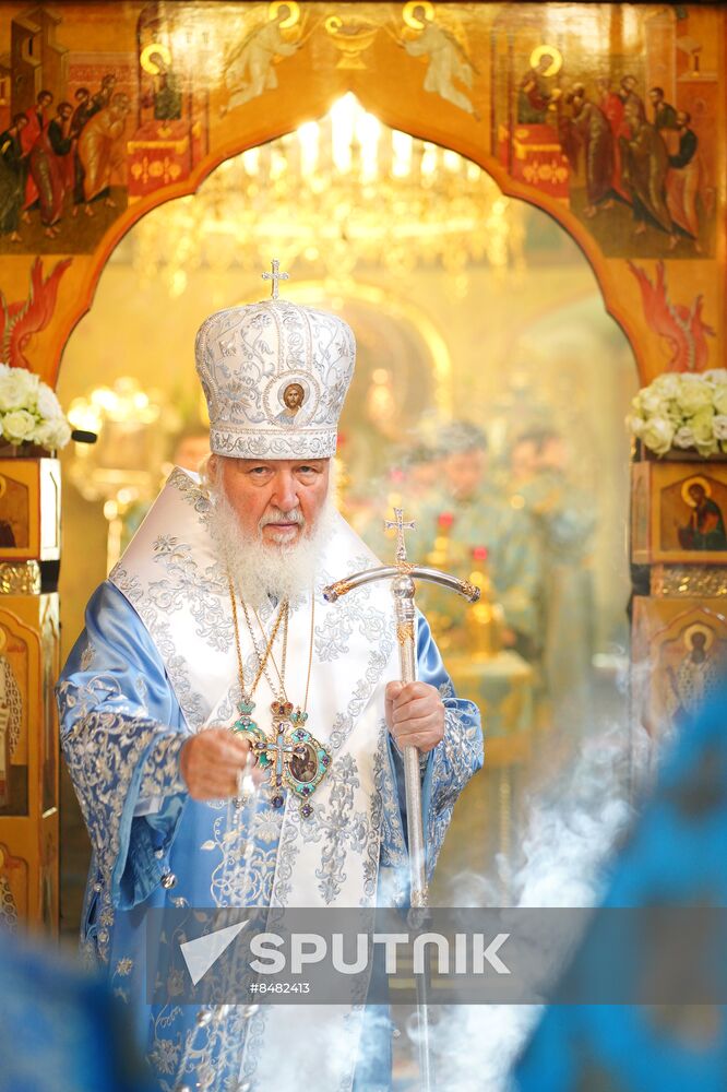 Russia Religion Kazan God Mother Icon Feast Patriarch
