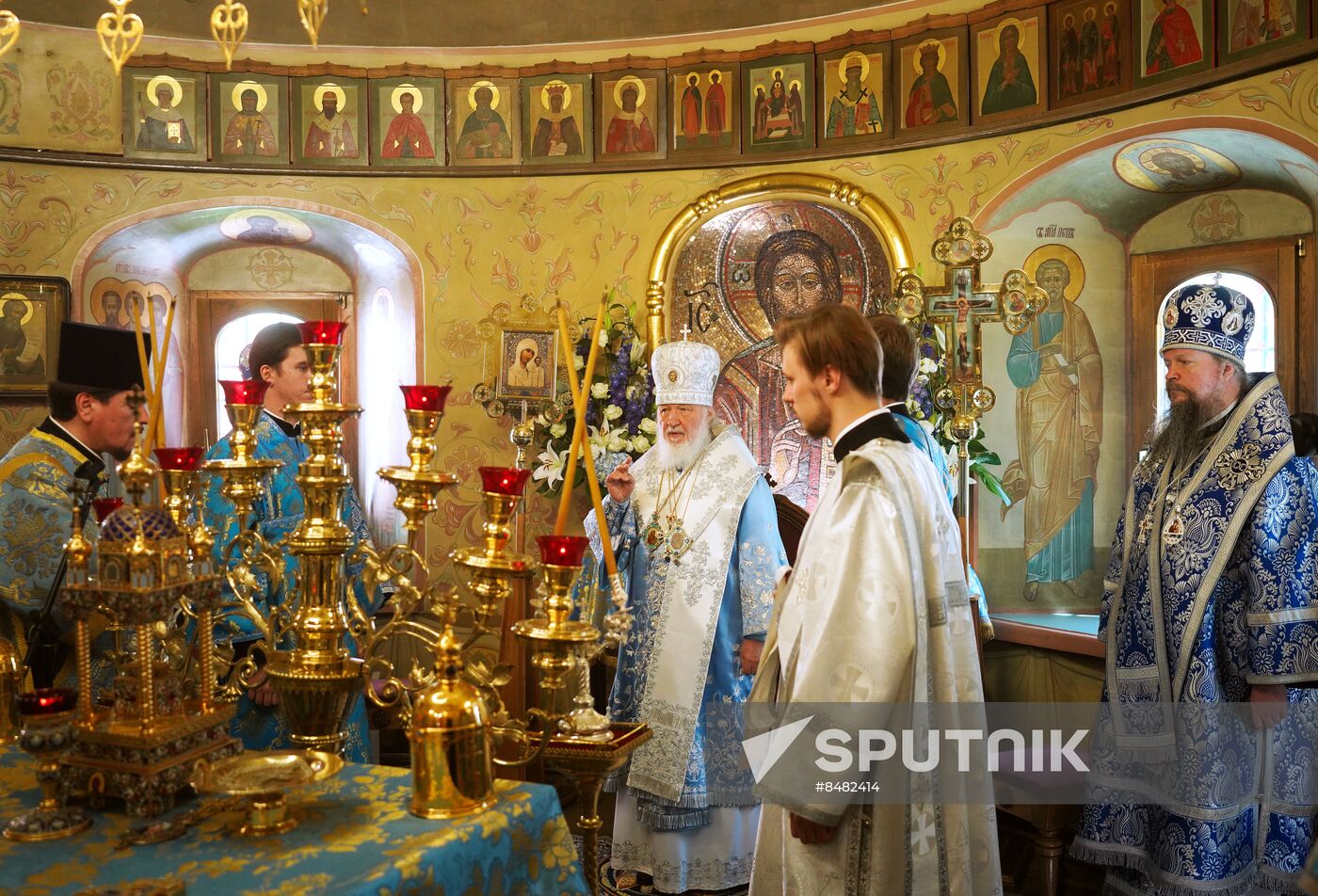 Russia Religion Kazan God Mother Icon Feast Patriarch