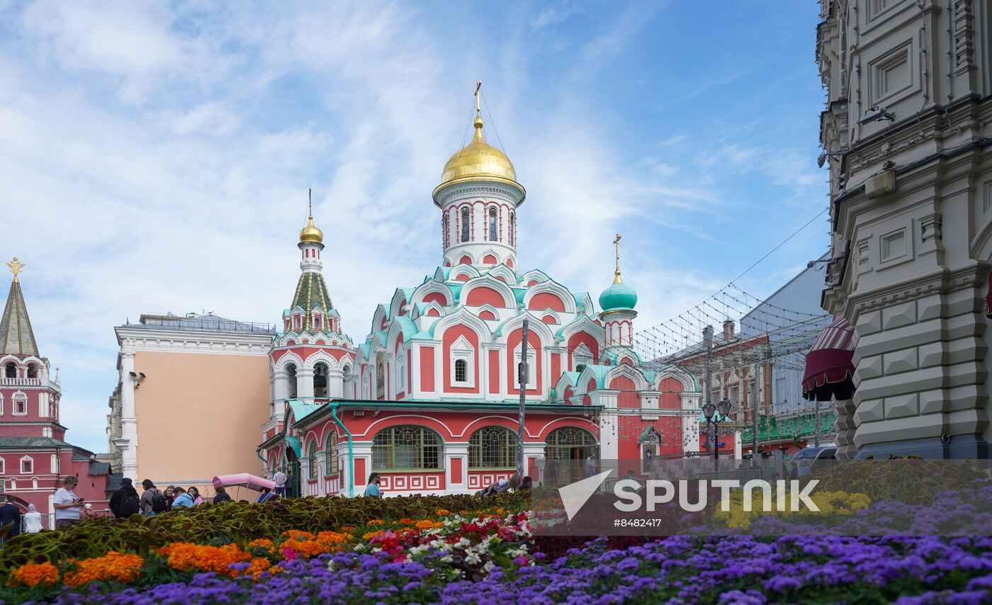 Russia Religion Kazan God Mother Icon Feast Patriarch