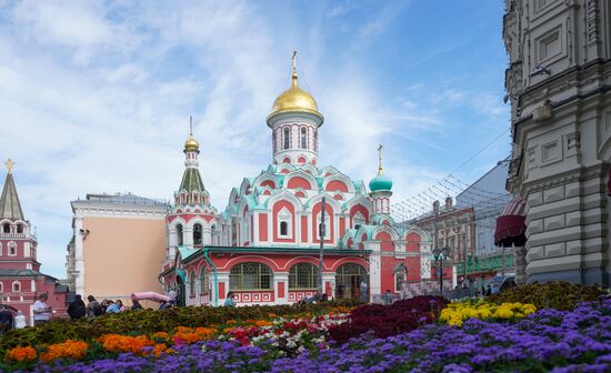 Russia Religion Kazan God Mother Icon Feast Patriarch