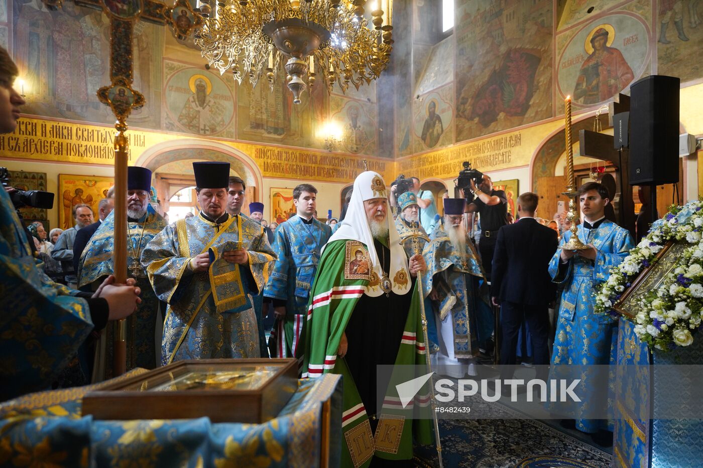 Russia Religion Kazan God Mother Icon Feast Patriarch