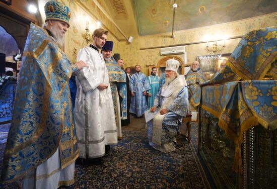 Russia Religion Kazan God Mother Icon Feast Patriarch