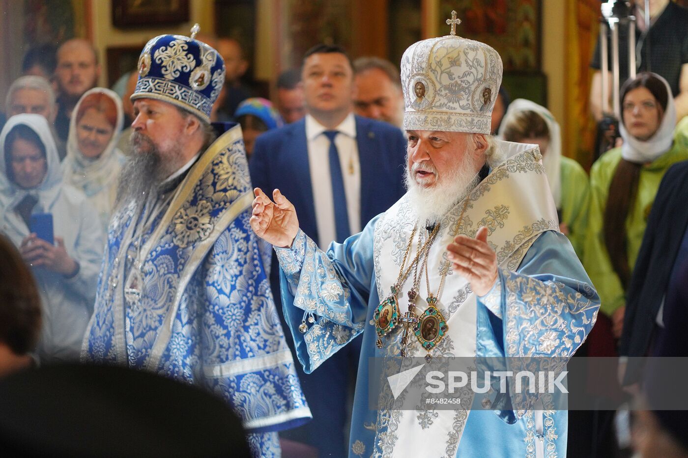 Russia Religion Kazan God Mother Icon Feast Patriarch