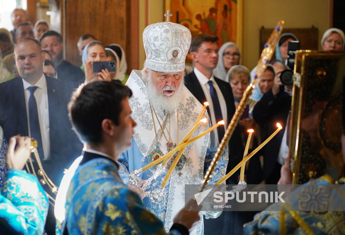 Russia Religion Kazan God Mother Icon Feast Patriarch