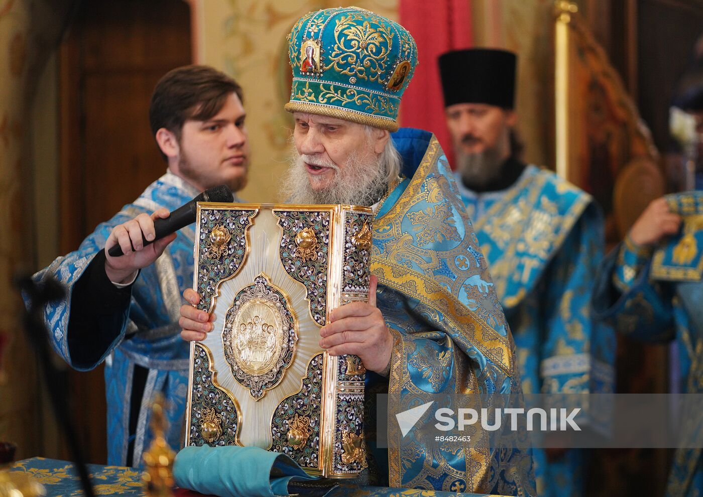Russia Religion Kazan God Mother Icon Feast Patriarch