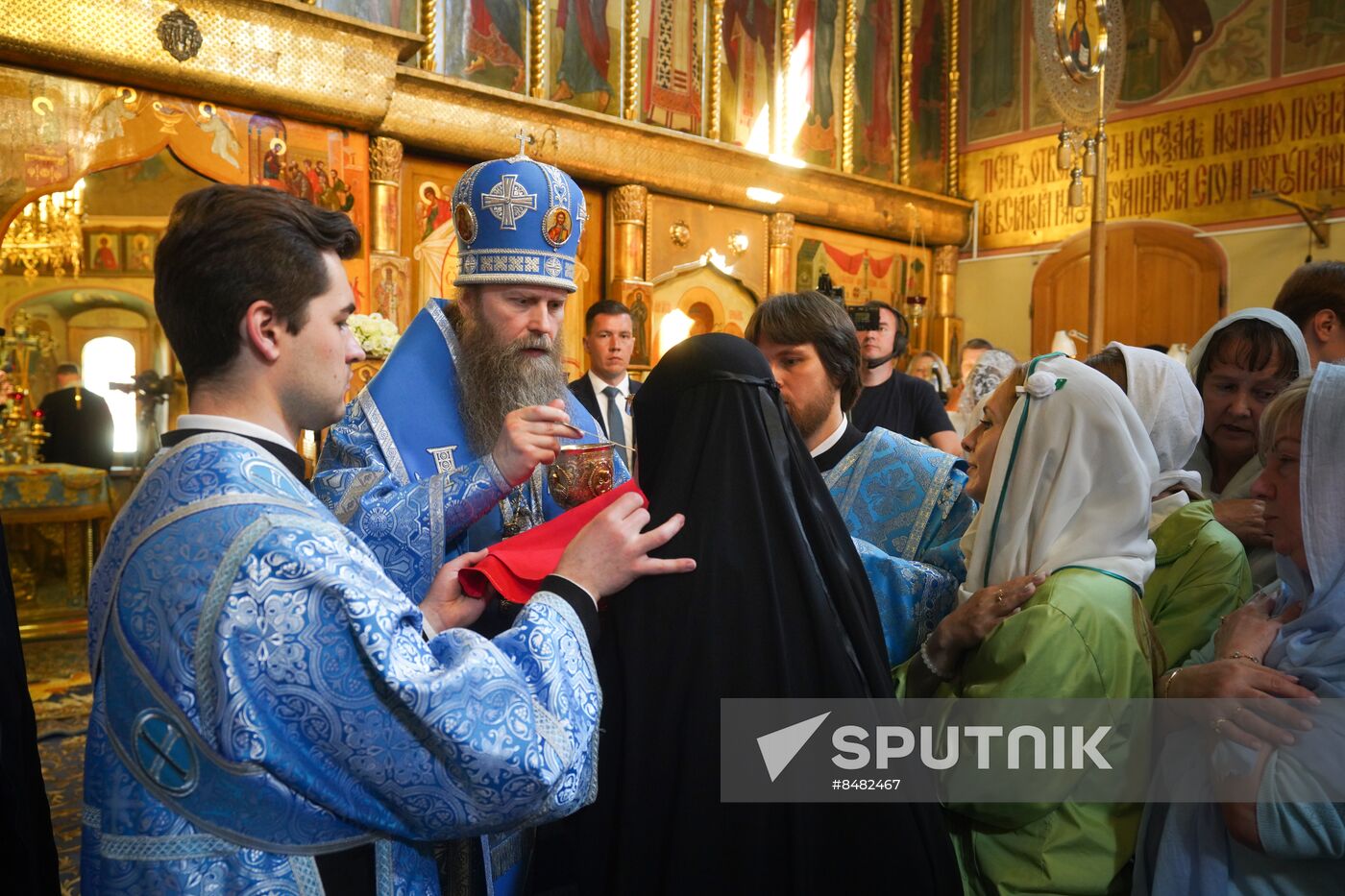Russia Religion Kazan God Mother Icon Feast Patriarch