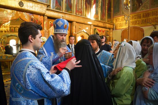 Russia Religion Kazan God Mother Icon Feast Patriarch