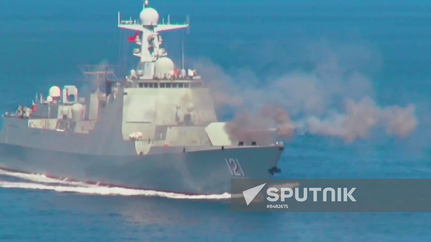 China Russia Naval Drills