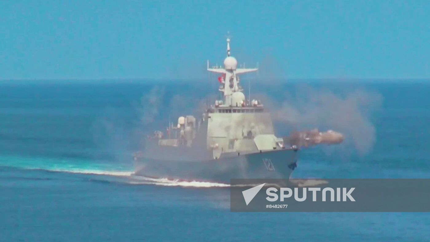 China Russia Naval Drills