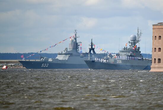 Russia Navy Day Parade Rehearsal