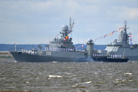 Russia Navy Day Parade Rehearsal