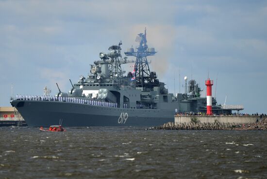 Russia Navy Day Parade Rehearsal