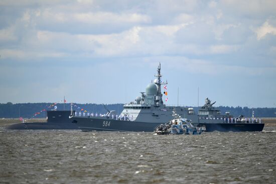 Russia Navy Day Parade Rehearsal