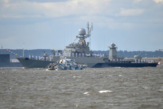 Russia Navy Day Parade Rehearsal