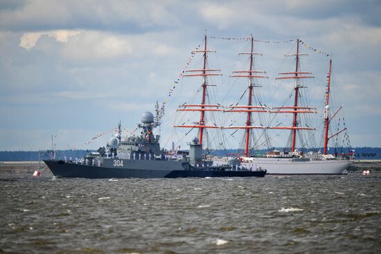 Russia Navy Day Parade Rehearsal