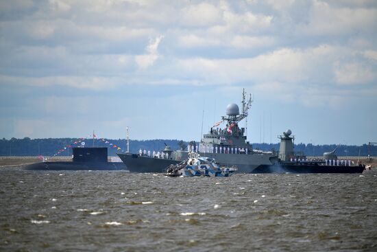 Russia Navy Day Parade Rehearsal