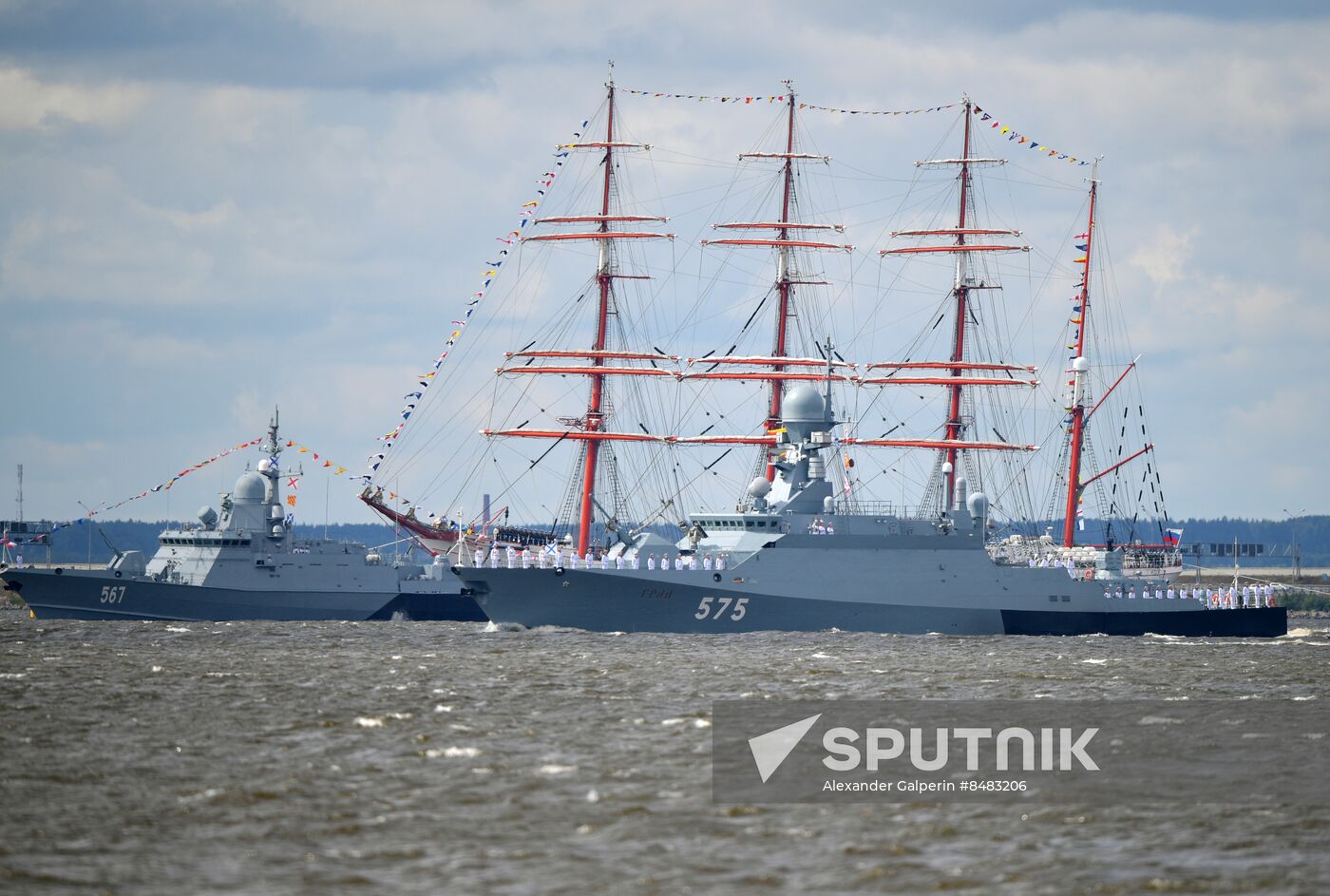 Russia Navy Day Parade Rehearsal