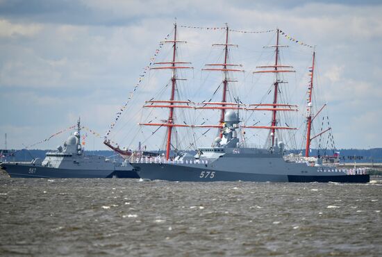 Russia Navy Day Parade Rehearsal