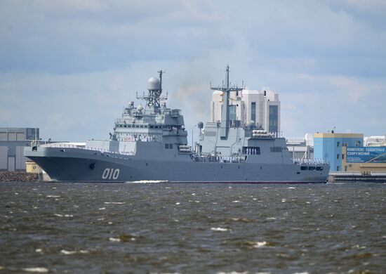 Russia Navy Day Parade Rehearsal