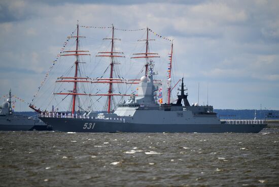 Russia Navy Day Parade Rehearsal