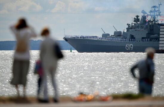 Russia Navy Day Parade Rehearsal