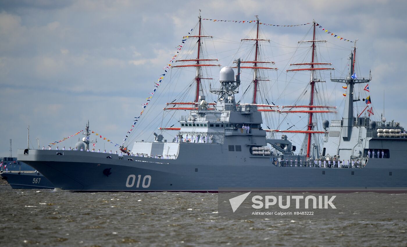 Russia Navy Day Parade Rehearsal