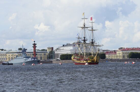 Russia Navy Day Parade Rehearsal