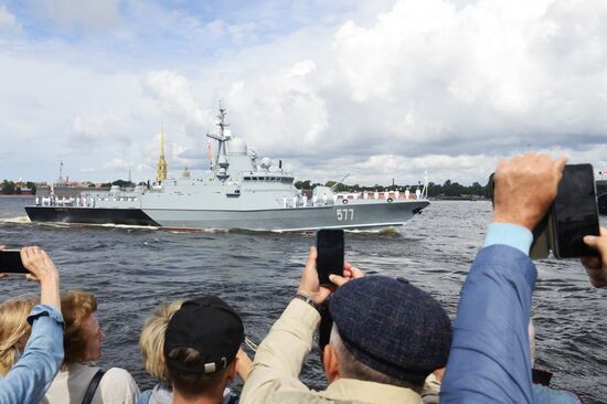 Russia Navy Day Parade Rehearsal