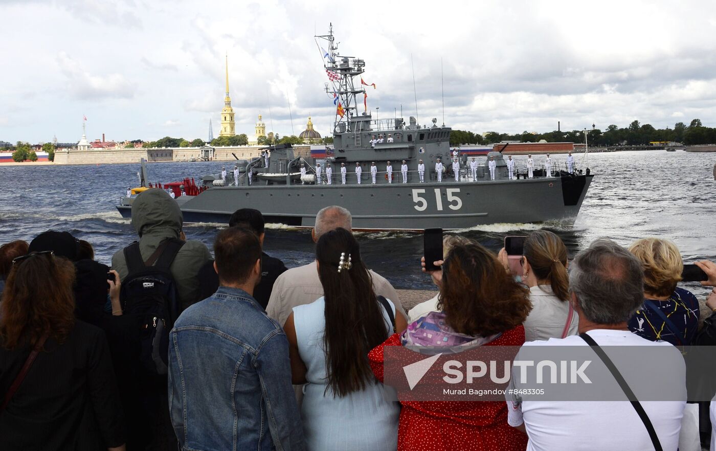 Russia Navy Day Parade Rehearsal