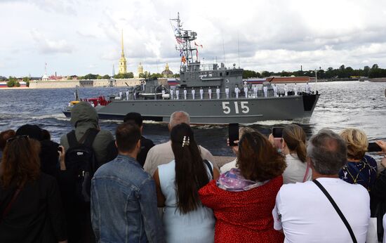 Russia Navy Day Parade Rehearsal