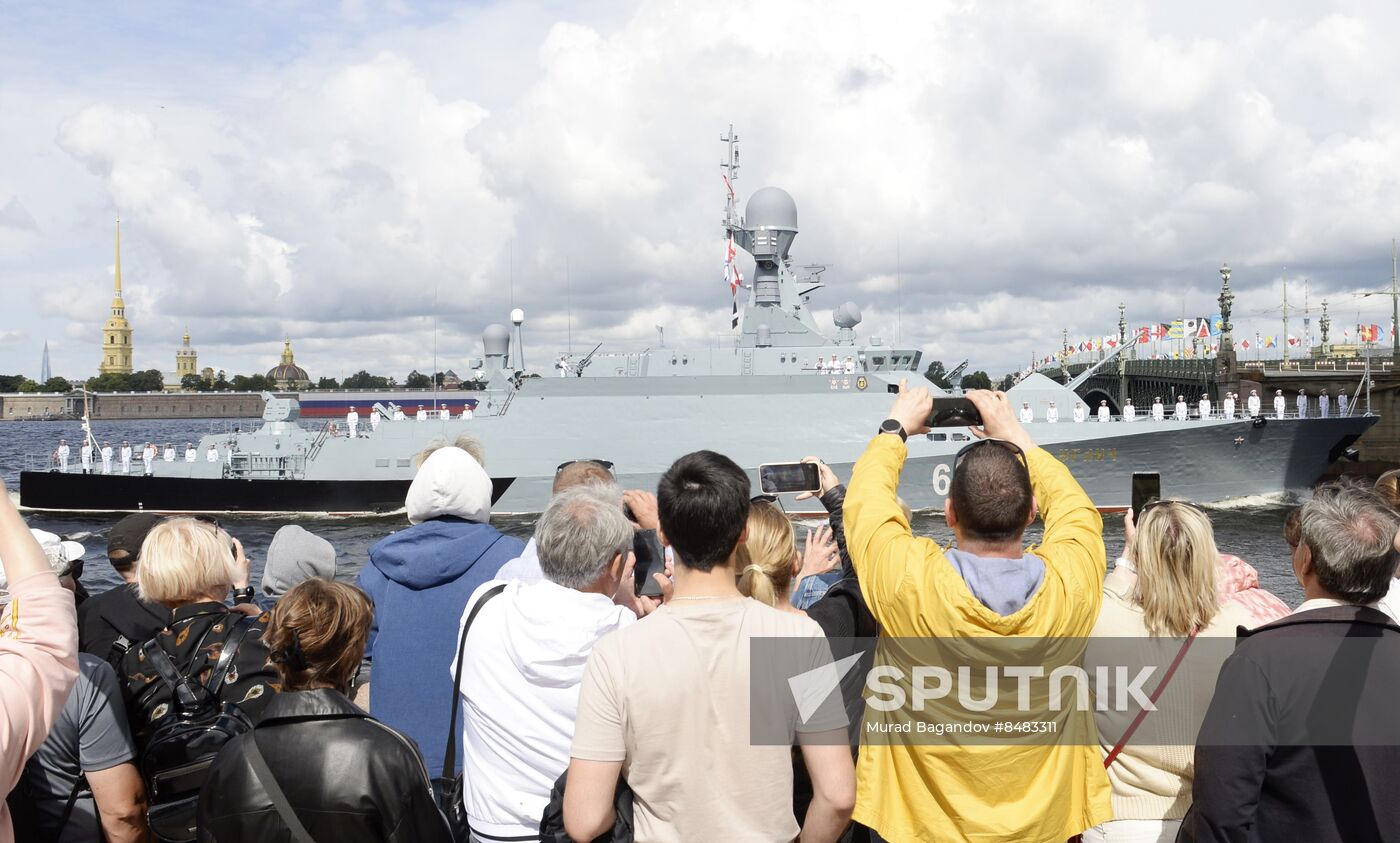 Russia Navy Day Parade Rehearsal