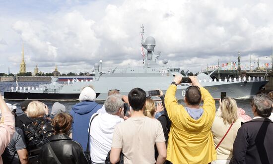 Russia Navy Day Parade Rehearsal