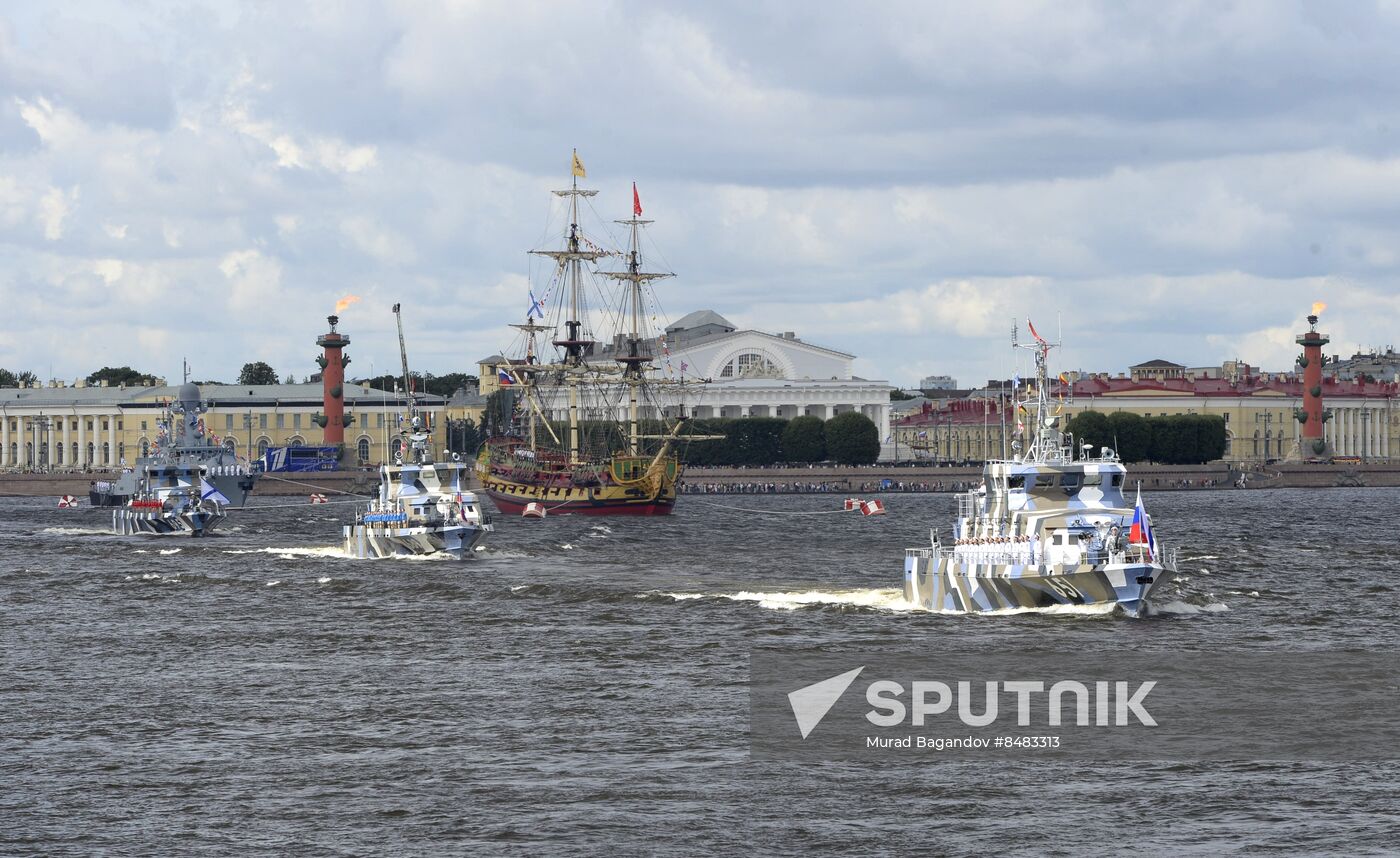 Russia Navy Day Parade Rehearsal