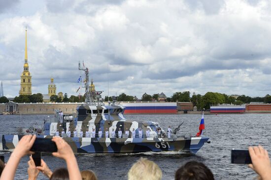 Russia Navy Day Parade Rehearsal