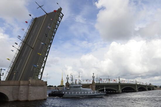 Russia Navy Day Parade Rehearsal