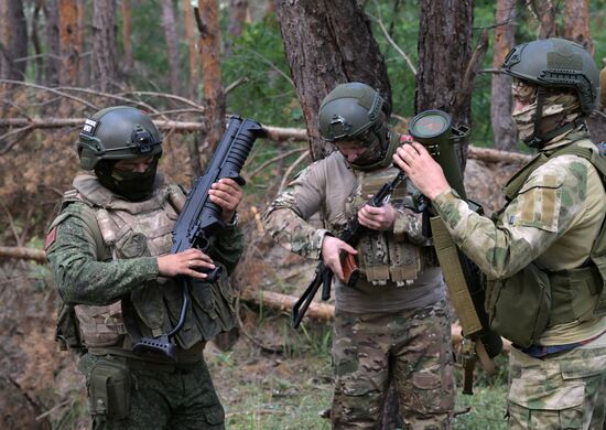 Russia Ukraine Military Operation Flamethrower Unit