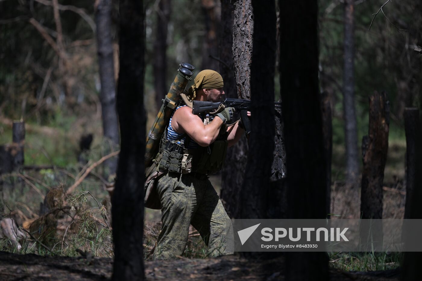 Russia Ukraine Military Operation Flamethrower Unit