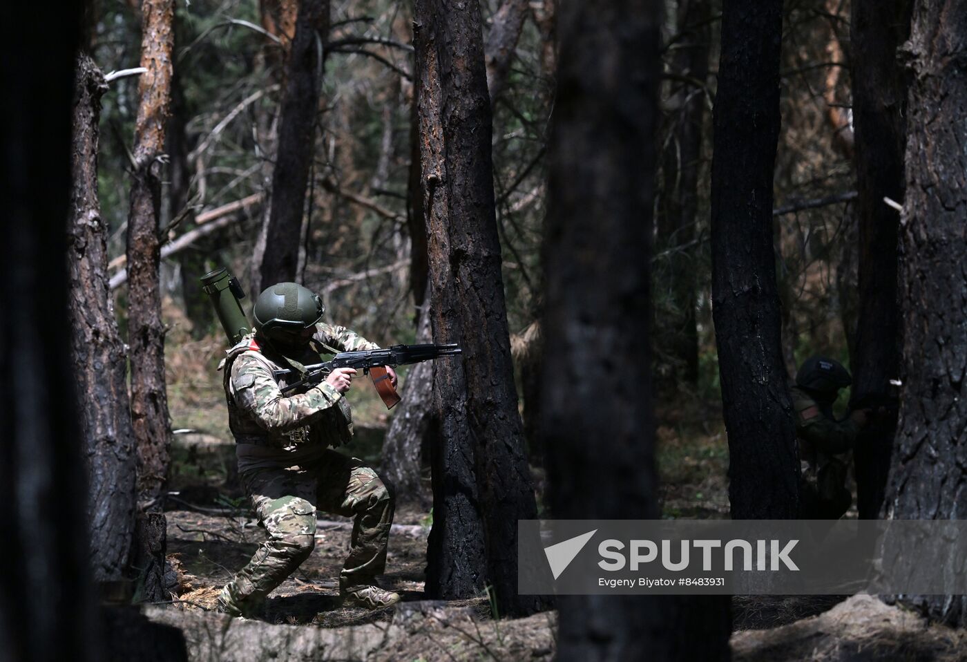Russia Ukraine Military Operation Flamethrower Unit